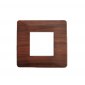 L&T entice 3 Module Cover Plate (Without Grid Frames) (Pack of 10) [Wooden Finish - Cinnamon Wood]